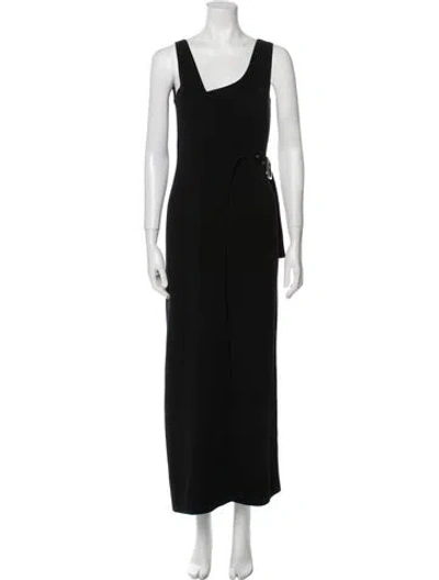 Pre-owned Sir Square Neckline Long Dress In Black