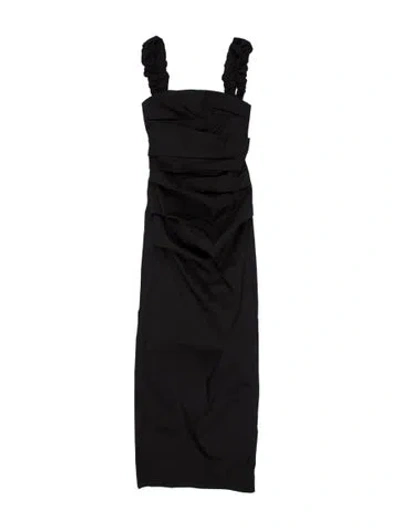 Pre-owned Sir Square Neckline Long Dress W/ Tags In Black