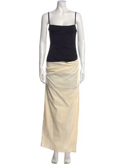 Pre-owned Sir Square Neckline Long Dress W/ Tags In Neutral
