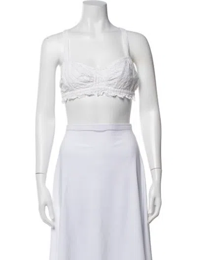 Pre-owned Sir Square Neckline Sleeveless Sports Bra In Neutrals
