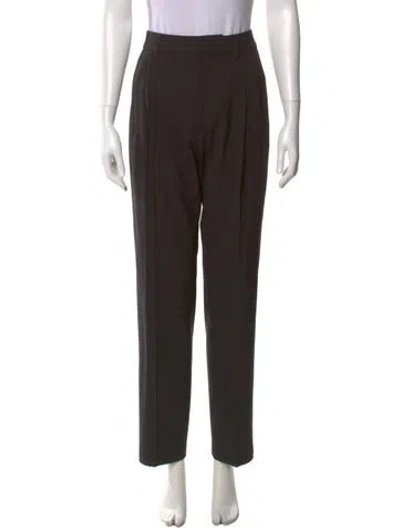 Pre-owned Sir Straight Leg Pants In Black