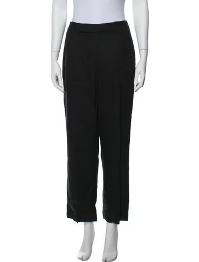 Pre-owned Sir Straight Leg Pants In Black