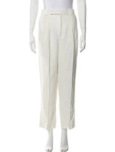 Pre-owned Sir Straight Leg Pants In White