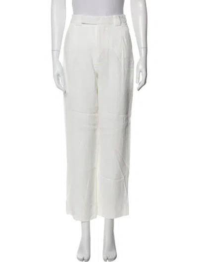 Pre-owned Sir Straight Leg Pants In White