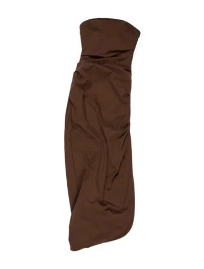 Pre-owned Sir Strapless Long Dress W/ Tags In Brown