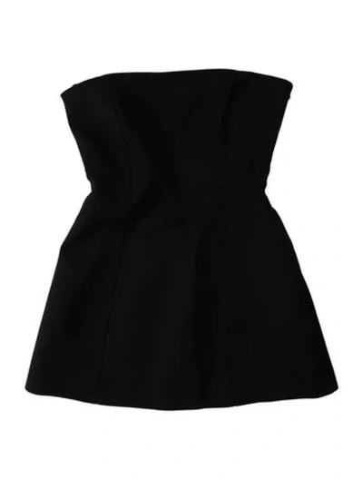 Pre-owned Sir Strapless Mini Dress In Black