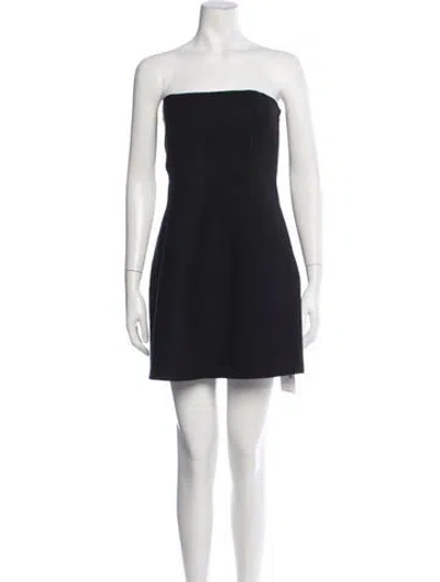 Pre-owned Sir Strapless Mini Dress In Black