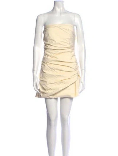 Pre-owned Sir Strapless Mini Dress In Neutral