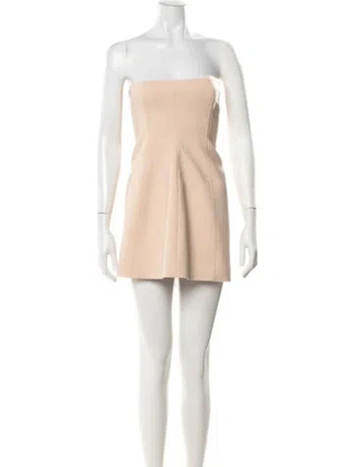 Pre-owned Sir Strapless Mini Dress In Neutral