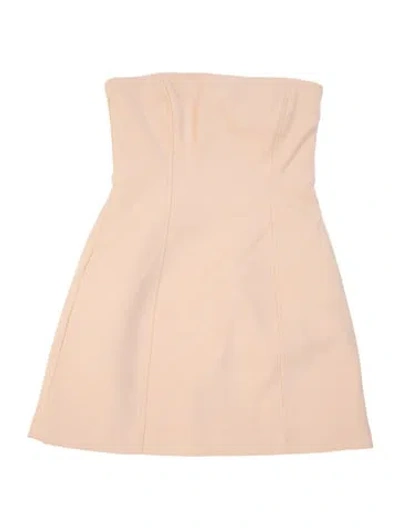 Pre-owned Sir Strapless Mini Dress In Neutrals