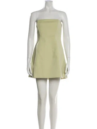 Pre-owned Sir Strapless Mini Dress W/ Tags In Green