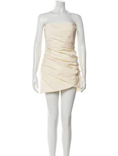 Pre-owned Sir Strapless Mini Dress W/ Tags In White