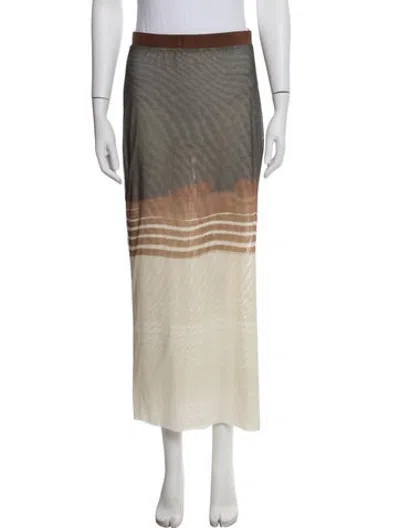 Pre-owned Sir Striped Long Skirt W/ Tags In Neutrals