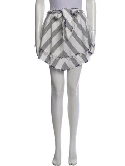 Pre-owned Sir Striped Mini Skirt In Gray