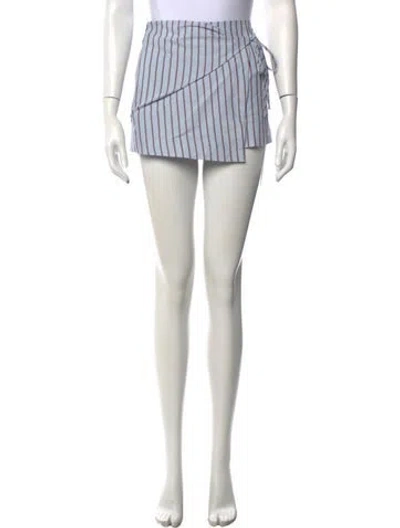 Pre-owned Sir Striped Mini Skirt W/ Tags In Blue