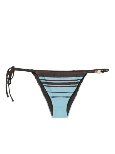 SIR STRIPED TIE SIDE BIKINI BOTTOMS