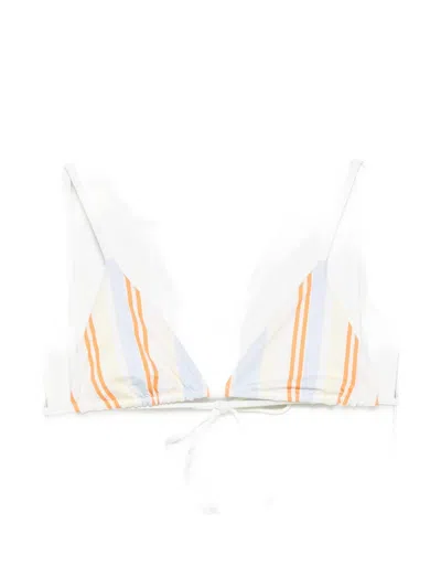 Sir Striped Triangle Bikini Top In Multi