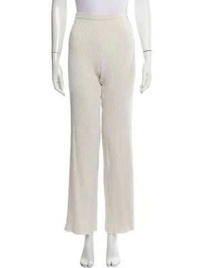 Pre-owned Sir Striped Wide Leg Pants In Neutral