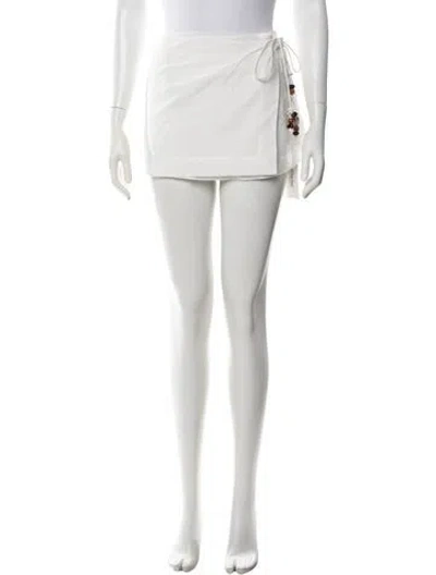Pre-owned Sir Studded Accents Mini Skirt In White