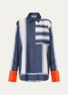 Sir Dazed Printed Silk Shirt In Studio Print