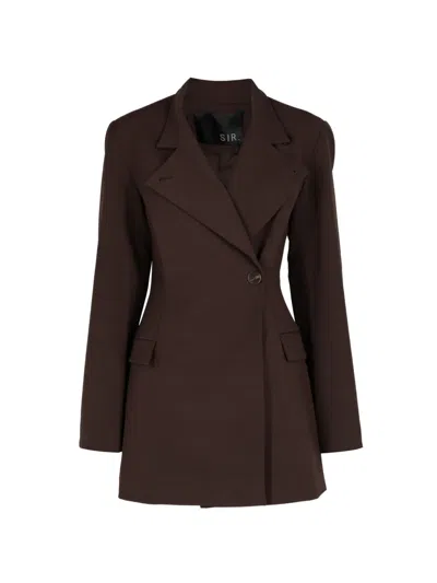 Sir Tailored Mini Dress In Brown