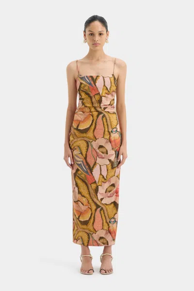 Sir Talulah Column Dress In Sanderling Floral