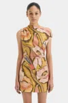 Sir Talulah Knot Mini Dress In Sanderling Floral