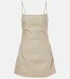 Sir Tamara Linen Minidress In Green
