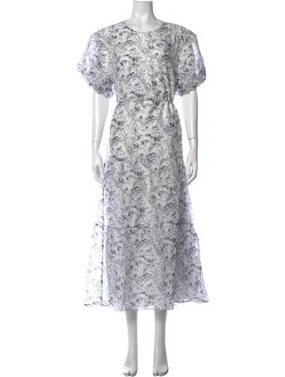 Pre-owned Sir The Label Floral Print Midi Length Dress W/ Tags In Multicolor