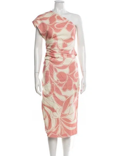 Pre-owned Sir The Label Linen Floral Print Skirt Set In Pink