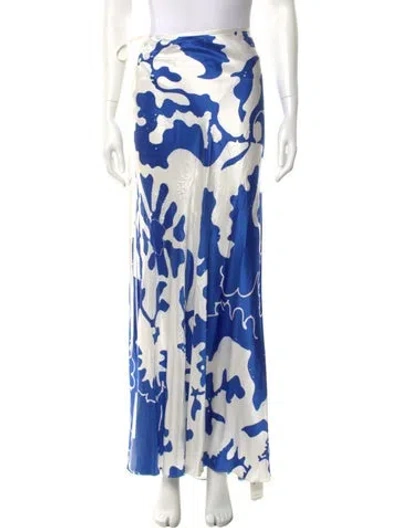 Pre-owned Sir The Label Silk Long Skirt In White