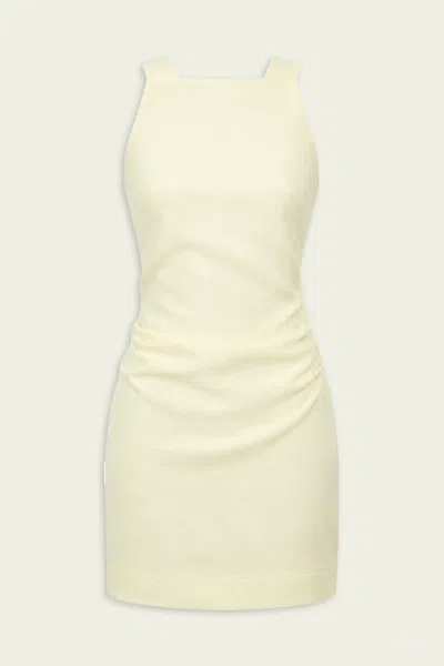 Sir Thora Twist Back Mini Dress In Ecru In Multi