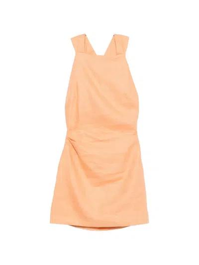 Sir Thora Twist-back Mini Dress In Blue