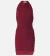 Sir Toni Halterneck Mesh Minidress In Red