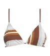 Sir Marais Striped Triangle Bikini Top