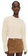 Sir Lise Cardigan In Ivory In Neutral