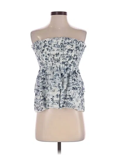 Pre-owned Sir Tube Top Blue Strapless Neckline Tops