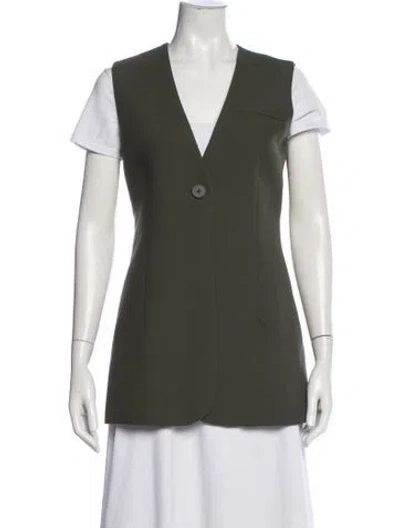Pre-owned Sir Vest In Green
