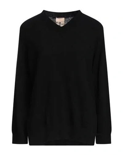 Sir-vice Woman Sweater Black Size 1 Wool, Cashmere