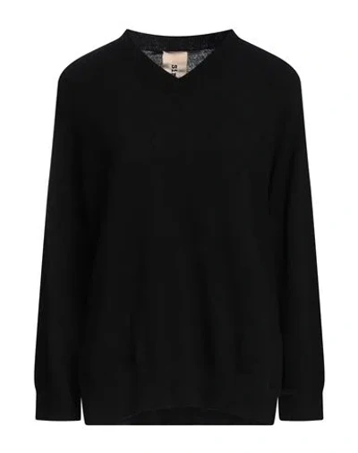 Sir-vice Woman Sweater Black Size 1 Wool, Cashmere In Black