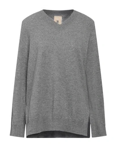 Sir-vice Woman Sweater Grey Size 1 Wool, Cashmere