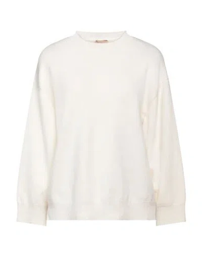 Sir-vice Woman Sweater Ivory Size 2 Wool, Cashmere, Polyamide, Elastane In White