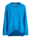 Sir-vice Woman Sweater Light Blue Size 1 Wool, Cashmere In Blue