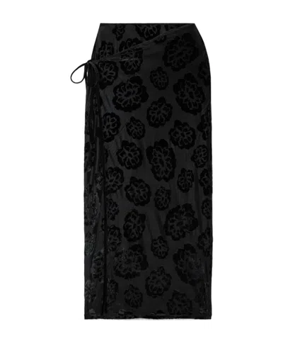 Sir Viittoria Midi Skirt In Black