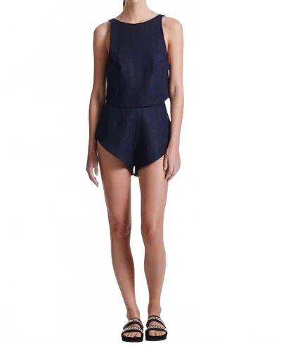 Sir Viv Sleeveless Top In Black In Blue