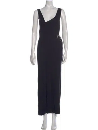 Pre-owned Sir V-neck Long Dress W/ Tags In Blue