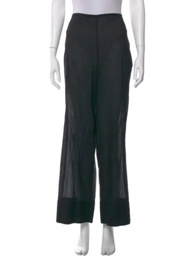 Pre-owned Sir Wide Leg Pants In Black