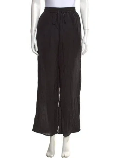Pre-owned Sir Wide Leg Pants In Black