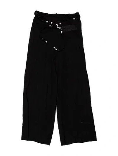 Pre-owned Sir Wide Leg Pants In Black