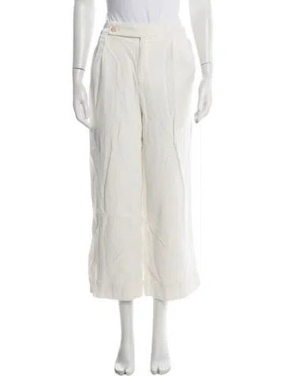 Pre-owned Sir Wide Leg Pants In White